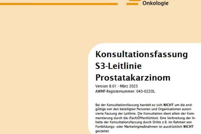 Konsultationsfassung der S3-Leitlinie Prostatakarzinom ist online